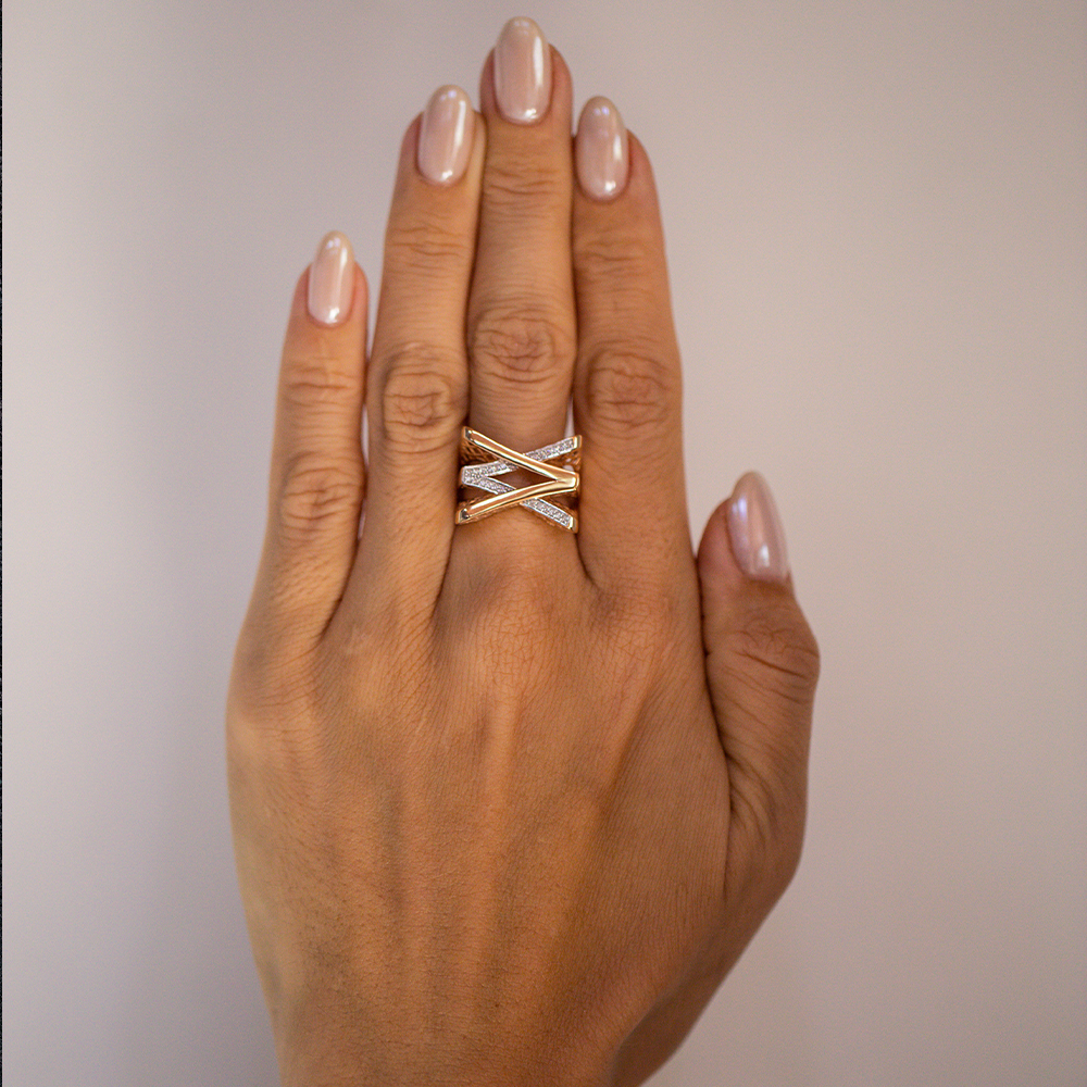 Кольцо Сорокин 79330500-2 золото фианит